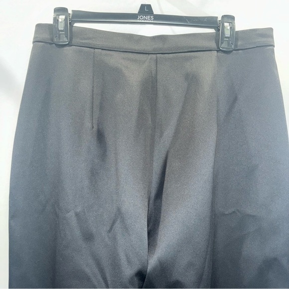 House of CB Amalia Black Satin Trousers | Size L+ - Picture 5 of 13